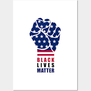 Black Lives Matter Fist Posters and Art